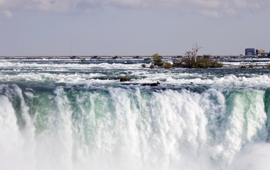 Postcard with an amazing Niagara waterfall