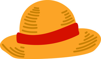 Summer Straw Hat illustration 2