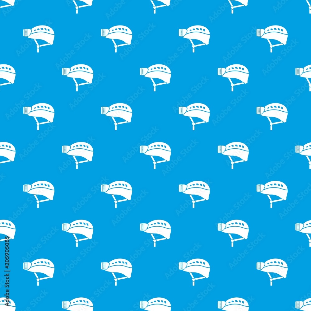 Poster helmet pattern vector seamless blue repeat for any use