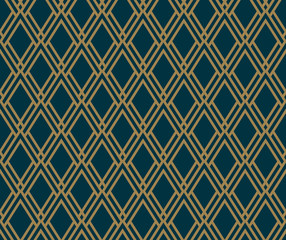 Abstract geometric pattern with lines, rhombuses A seamless vect
