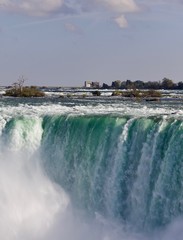 Image of an amazing Niagara waterfall at fall