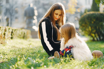 mother with daughter