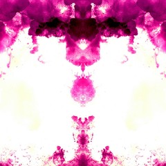 Fototapeta na wymiar Isolated fractal art on white background. Abstract pink watercolor texture background. Oil painting style. Template for decoration of design products. Creative artistic purple wallpaper.