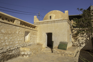 Tomb of famous french painter Nasreddine Dinet in Bou Saada, Algeria