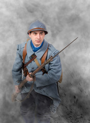 French soldier 1914 1918 attack, November 11th