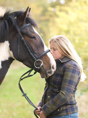 Obraz premium Girl With Horse
