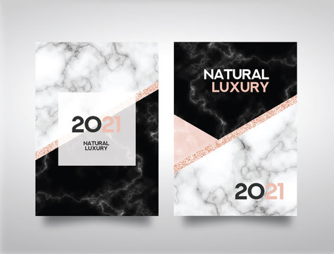 Marble Abstract Background Book Cover Design Template