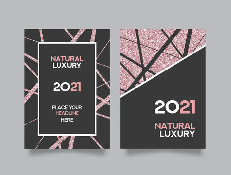 Marble Abstract Background Book Cover Design Template
