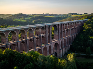 Göltzschtalbrücke - biggest brick stone bridge in the world - Ziegelsteinbrücke