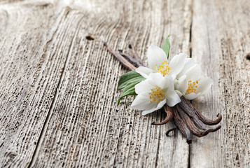 Fototapeta na wymiar Vanilla with jasmine