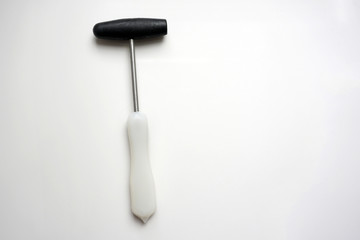 reflex hammer on white background