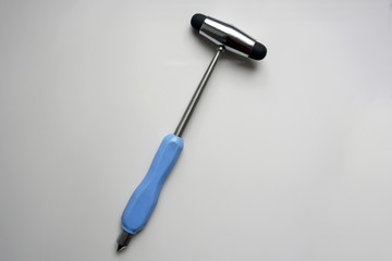 reflex hammer on white background