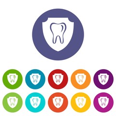 Tooth protection icon. Simple illustration of tooth protection vector icon for web