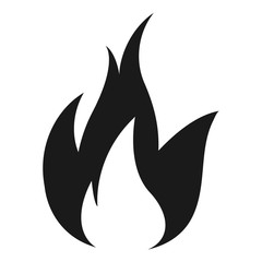 Flame Icon. flat style isolated on white background. Vector