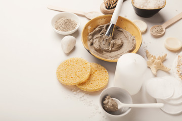 Natural cosmetics for home or salon spa treatment