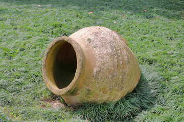 Huge ancient jug.