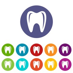 Tooth in mouth icon. Simple illustration of tooth in mouth vector icon for web