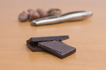 Hazelnut and walnut chocolate
