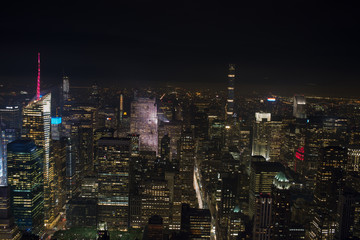 Fototapeta na wymiar New York dall'alto dall'empire state bilding