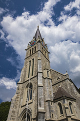 Vaduz cathedral in Liechtenstein