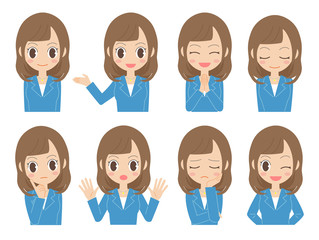 女性　ポーズセット