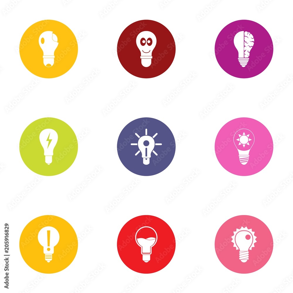 Poster skylight icons set. flat set of 9 skylight vector icons for web isolated on white background