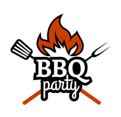 Barbecue Party label