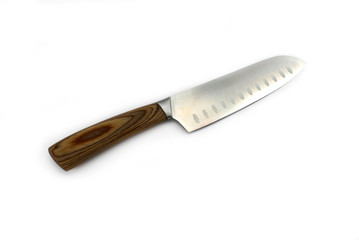 Chef knife isolated on white background
