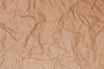 Obraz premium old crumpled brown paper for texture or background