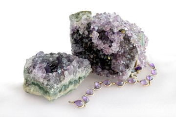amethyst mineral close up still life