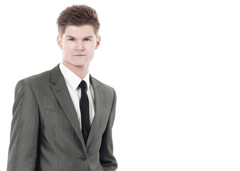 in full growth.portrait of a young professional