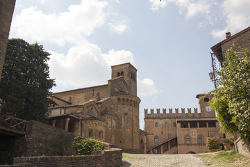 Fototapeta na wymiar borgo Castell'Arquato Piacenza Italia 