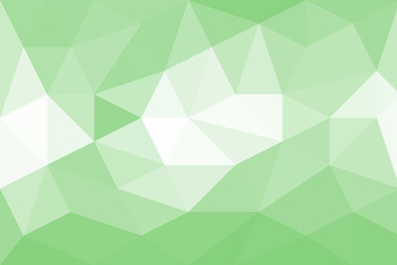 Green abstract polygonal pattern. Low poly background