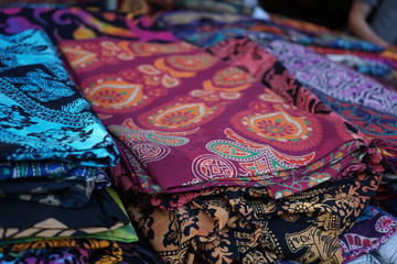Colorful African fabrics