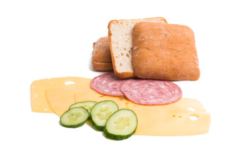 sandwich with cheese and ham
