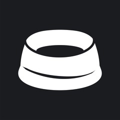 Vector illustration of a bowl for feed