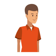 Young man cartoon vector illustration graphic design