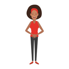 Young woman cartoon vector illustration graphic design