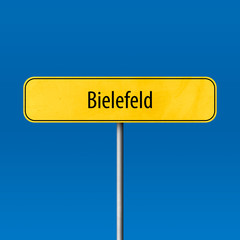 Bielefeld Town sign - place-name sign