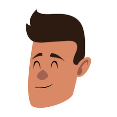 Man face cartoon vector illustration graphic design