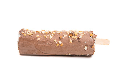 chocolate ice cream isolated