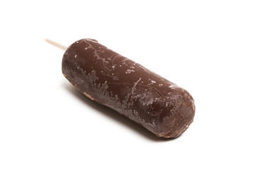 chocolate ice cream isolated
