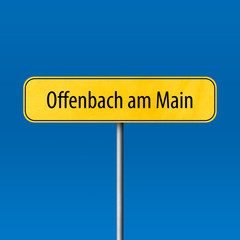Offenbach am Main Town sign - place-name sign