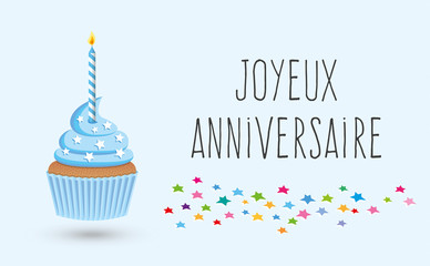 Cupcake joyeux anniversaire-2