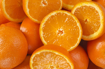  Clementine tangerines up close