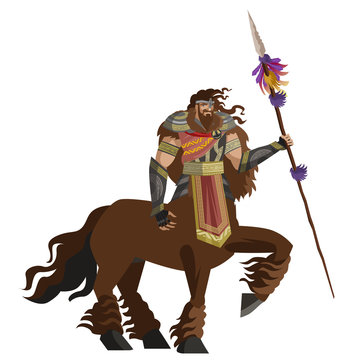 male centaur with spear