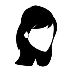 Young woman faceless vector illustration graphic design
