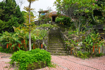 View of village Tuktuk on  island Samosir