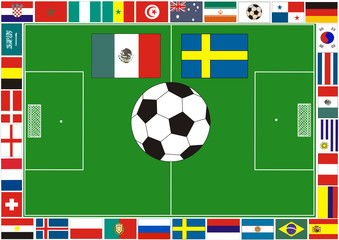 SOCCER-Fußball - Mexiko - Schweden
