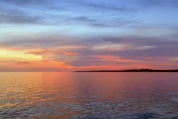 Foto op Canvas Sunset in White Sea, Russia © borisb17